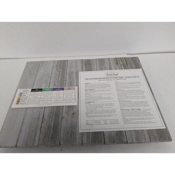 Hasbro 1992 Trivial Pursuit 10th Anniversary Game Board Replacement Instructions - Picture 2 of 7